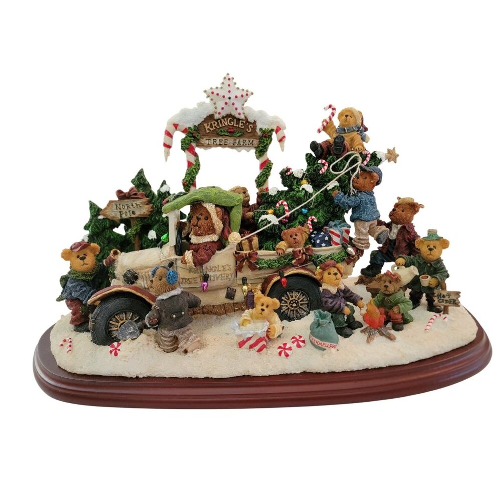 Boyds Bears At Kringles Tree Farm Figurine By Danbury Mint - Picture 1 of 4